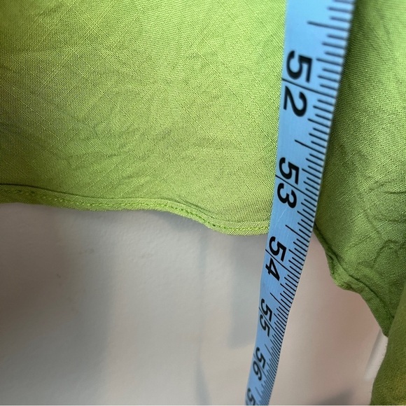 Neeru Kumar Lime Green Graphic Panel Maxi Dress - Picture 12 of 13